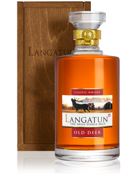 Langatun Old Deer Whisky Classic Cask
in Karaffe und Holzbox