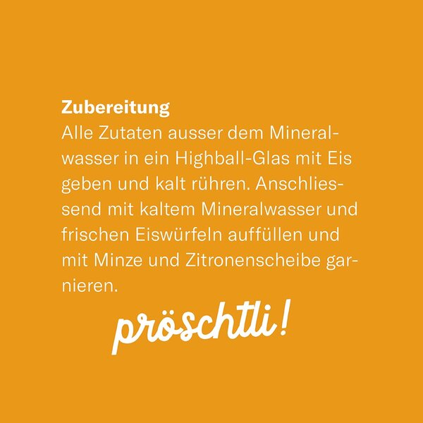 Swiss Mojito aka Minzli