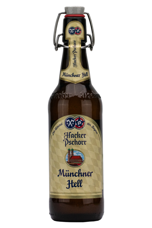 Hacker Pschorr Münchner
Hell Bügel 