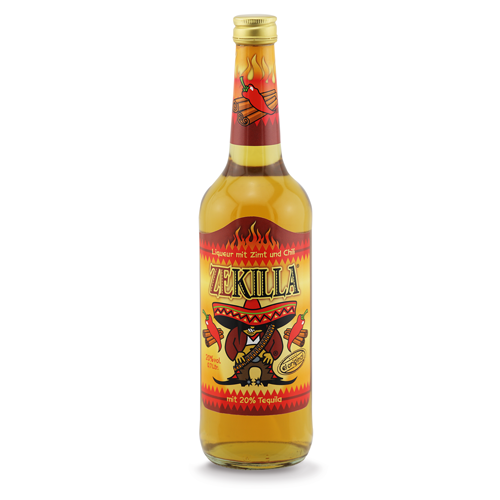 Zekilla (Tequila-Zimt Likör mit Chili)