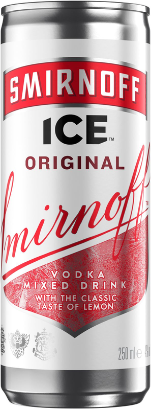 Smirnoff Ice Vodka mixed drink
Dosen (Festlieferung: Rücknahme nur
ganze Kartons)