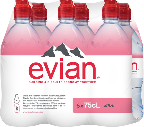 Evian Flipcap 75 cl PET