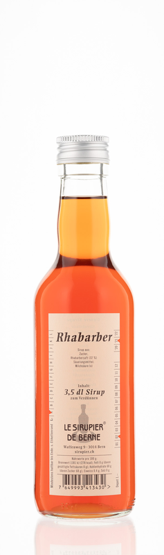 Rhabarber Sirup 
Le Sirupier de Berne *
