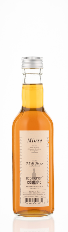 Minze Sirup 
Le Sirupier de Berne *