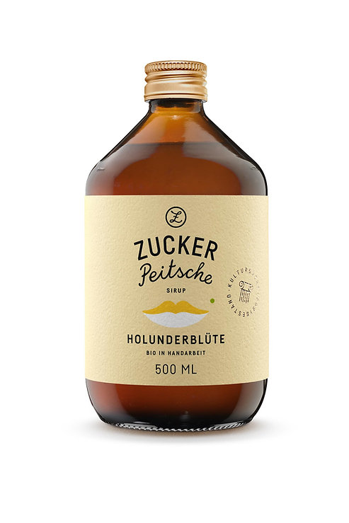 Zuckerpeitsche Holunderblüte Bio
(Mindestbestellmenge 6 Flaschen)