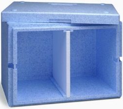 Kühlbox einweg für bis zu 20 Kg Eis
(ohne Eis / Box ohne Rücknahme)