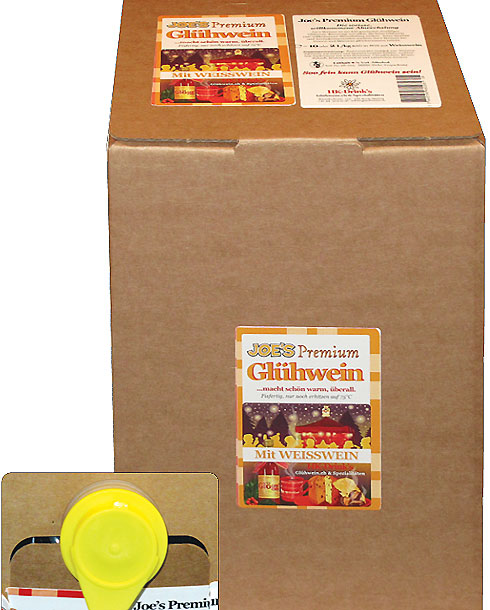 Joe's Glühwein weiss
10 Liter Bag-in-Box 