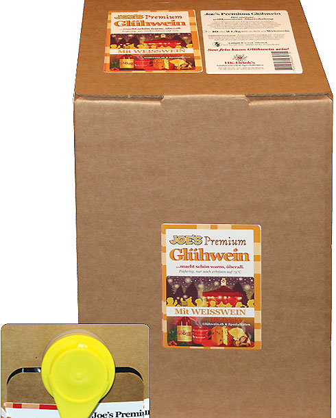 Joe's Glühwein weiss
10 Liter Bag-in-Box 