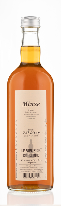 Minze Sirup 
Le Sirupier de Berne *