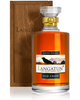Langatun Old Crow - Peat - 
Redwine Cask in Karaffe
