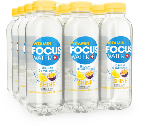 FOCUSWATER SHINE
Zitrone & Passionsfrucht