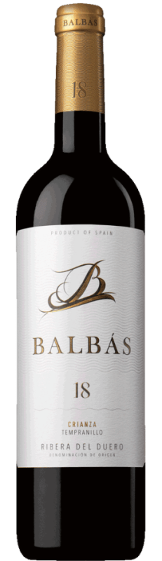 Balbás 18 Crianza Tempranillo
Ribera del Duero DO *
