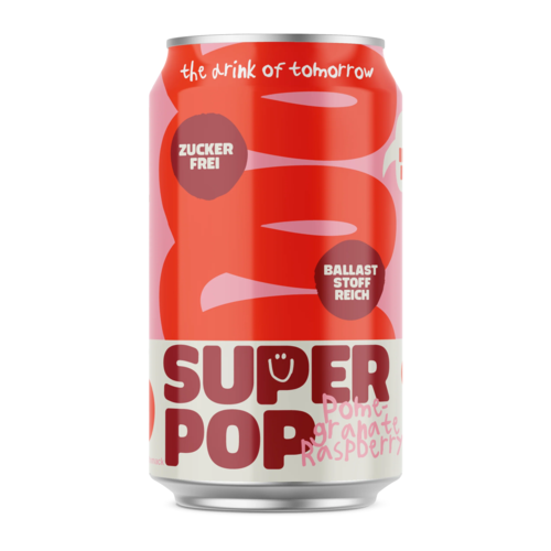 Super Pop Pomegranate-Raspberry Dosen *