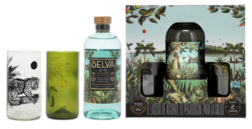 Selva Colombian Set mit zwei Gläser Dry Gin 