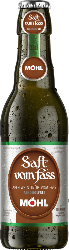 Möhl Saft vom Fass trüb
alkoholfrei PROMOPACK 6-Pack 