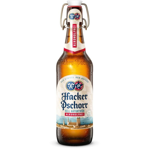 Hacker-Pschorr Hell Naturtrüb
alkoholfrei Bügel *