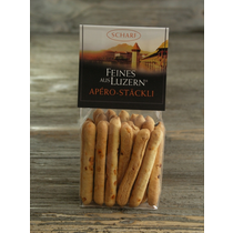 Apéro Stäckli "scharf" 100g 
Feines aus Luzern * 
