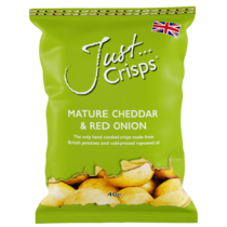 Just Crisps Mature Cheddar & Red Onion *